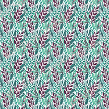Load image into Gallery viewer, Transfer 12 | Teal Foliage | Polymer Clay Transfer Sheet