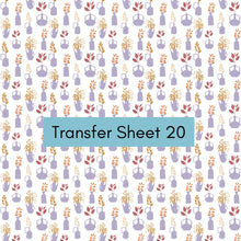 Load image into Gallery viewer, Transfer 20 | Lavender Potted Plants | Polymer Clay Transfer Sheet