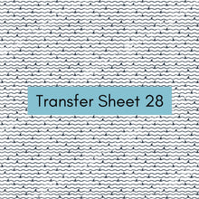 Load image into Gallery viewer, Transfer 28 | Shark Waves | Polymer Clay Transfer Sheet