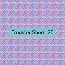 Load image into Gallery viewer, Transfer 23 | Rainbow Fish Scales | Polymer Clay Transfer Sheet