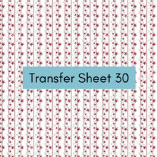 Load image into Gallery viewer, Transfer 30 | Starfish & Stripes | Polymer Clay Transfer Sheet