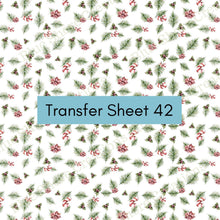 Load image into Gallery viewer, Transfer 42 | Candy Cane Pines | Polymer Clay Transfer Sheet