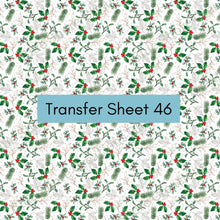 Load image into Gallery viewer, Transfer 46 | Fa-la-la-la Florals | Polymer Clay Transfer Sheet