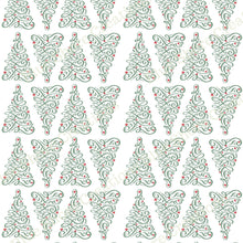 Load image into Gallery viewer, Transfer 47 | Squiggle Christmas Tree | Polymer Clay Transfer Sheet