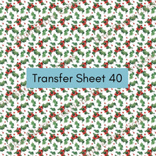 Load image into Gallery viewer, Transfer 40 | Traditional Holly | Polymer Clay Transfer Sheet
