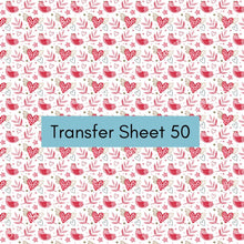 Load image into Gallery viewer, Transfer 50 | Lovey Dovey | Polymer Clay Transfer Sheet