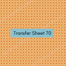 Load image into Gallery viewer, Transfer 70 | Retro Fall Flowers | Halloween | Fall Polymer Clay Transfer Sheet