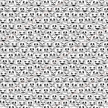 Load image into Gallery viewer, Transfer 66 | Black & White Jack O'Lanterns | Halloween | Fall Polymer Clay Transfer Sheet