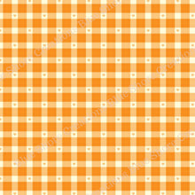 Load image into Gallery viewer, Transfer 73 | Orange Lover's Plaid | Halloween | Fall Polymer Clay Transfer Sheet