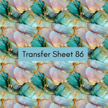 Load image into Gallery viewer, Transfer 86 | Faux Labradorite | Alcohol Ink | Fall Polymer Clay Transfer Sheet