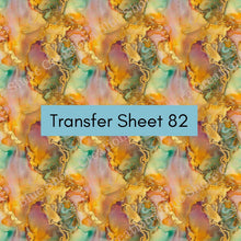 Load image into Gallery viewer, Transfer 82 | Faux Sunstone | Alcohol Ink | Fall Polymer Clay Transfer Sheet