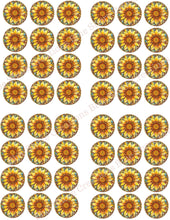 Load image into Gallery viewer, Transfer 91 | Sunflower | Stained Glass | Polymer Clay Transfer Sheet