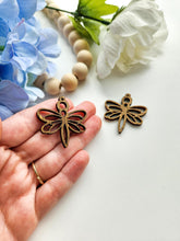 Load image into Gallery viewer, Dragonfly | Wood Earring Blank | Wood Findings