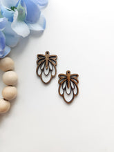 Load image into Gallery viewer, Moth | Wood Earring Blank | Wood Findings