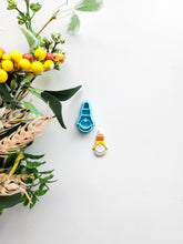 Load image into Gallery viewer, Candy Corn Gnome | Fall | Halloween Polymer Clay Cutter
