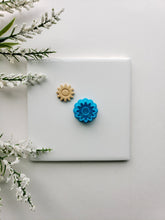 Load image into Gallery viewer, Sunflower Stud | Floral Clay Cutter
