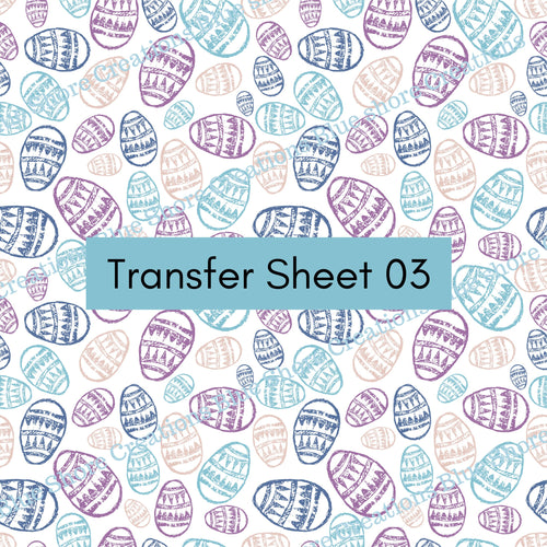 Transfer 03 | Easter Eggs | Polymer Clay Transfer Sheet
