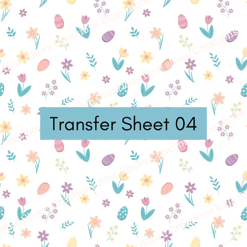 Transfer 04 | Egg Hunt | Polymer Clay Transfer Sheet