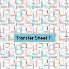 Load image into Gallery viewer, Transfer 11 | Pastel Weaves | Polymer Clay Transfer Sheet
