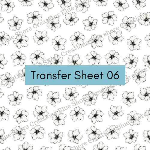 Transfer 06 | Blossom | Polymer Clay Transfer Sheet