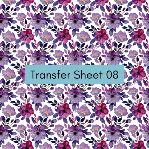 Transfer 08 | Dahlia | Polymer Clay Transfer Sheet