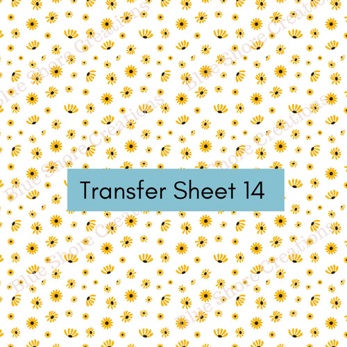Transfer 14 | Black-Eyed Susan | Polymer Clay Transfer Sheet