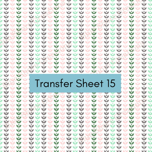 Transfer 15 | Pastel Petals | Polymer Clay Transfer Sheet