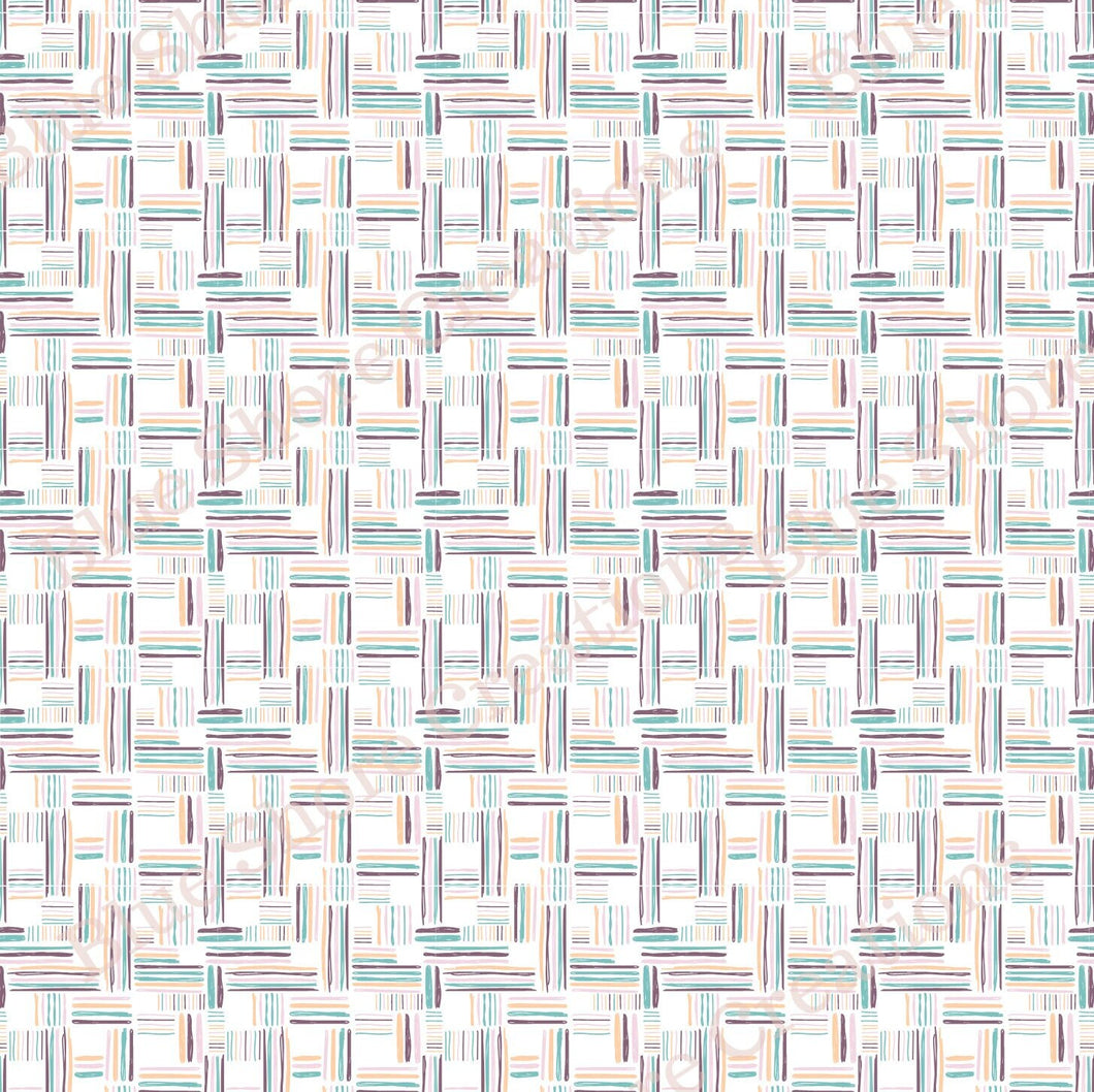 Transfer 11 | Pastel Weaves | Polymer Clay Transfer Sheet