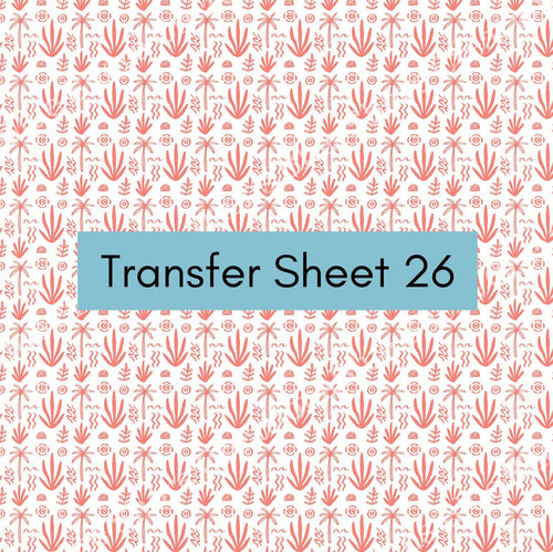 Transfer 26 | Coral | Polymer Clay Transfer Sheet