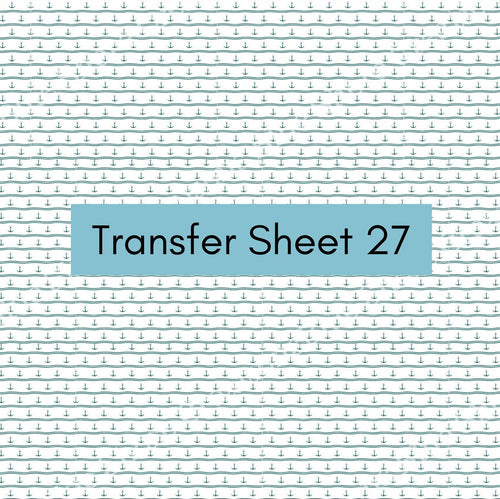 Transfer 27 | Anchors Away | Polymer Clay Transfer Sheet
