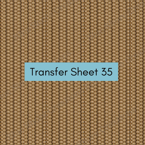 Transfer 35 | Wicker Basket | Polymer Clay Transfer Sheet