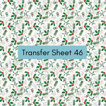 Load image into Gallery viewer, Transfer 46 | Fa-la-la-la Florals | Polymer Clay Transfer Sheet
