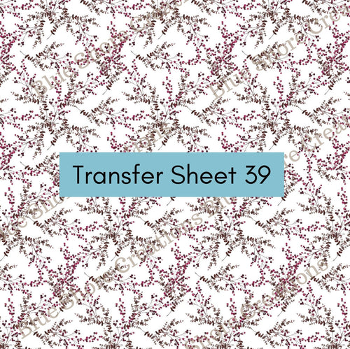 Transfer 39 | Holly Berry | Polymer Clay Transfer Sheet