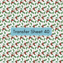 Load image into Gallery viewer, Transfer 40 | Traditional Holly | Polymer Clay Transfer Sheet
