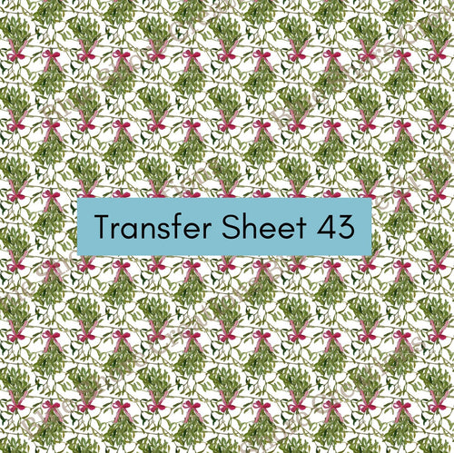 Transfer 43 | Mistletoe Bouquet | Polymer Clay Transfer Sheet