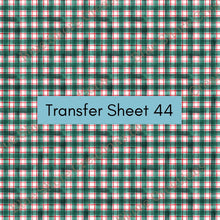 Load image into Gallery viewer, Transfer 44 | Christmas Plaid | Polymer Clay Transfer Sheet
