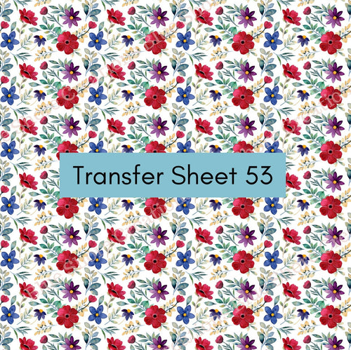 Transfer 53 | Mimosa Florals | Polymer Clay Transfer Sheet