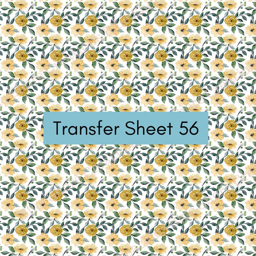 Transfer 56 | Neutral Peony | Polymer Clay Transfer Sheet