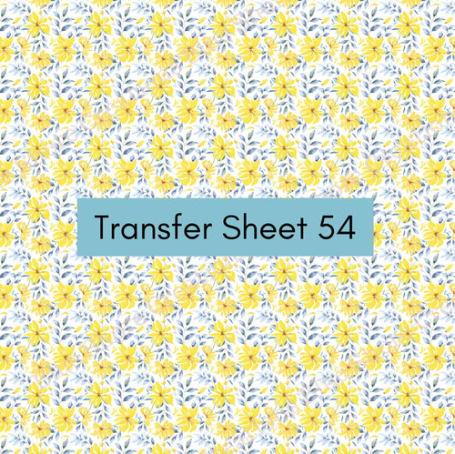 Transfer 54 | Yellow Coneflower | Polymer Clay Transfer Sheet