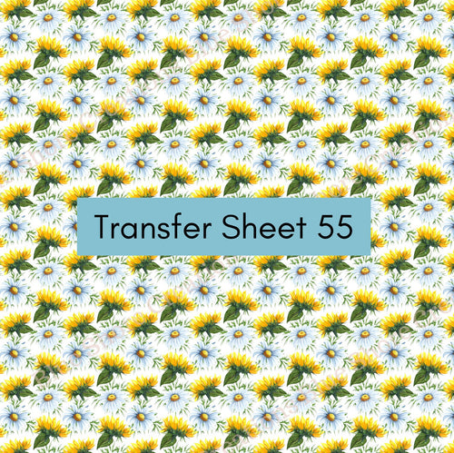 Transfer 55 | Daisy's & Dandi's | Polymer Clay Transfer Sheet
