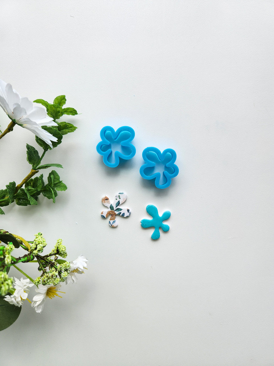 Groovy Flower Set | Floral Polymer Clay Cutter