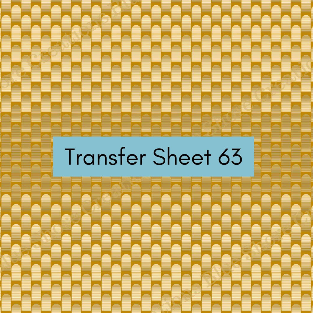 Transfer 63 | Bohemian Arches | Polymer Clay Transfer Sheet