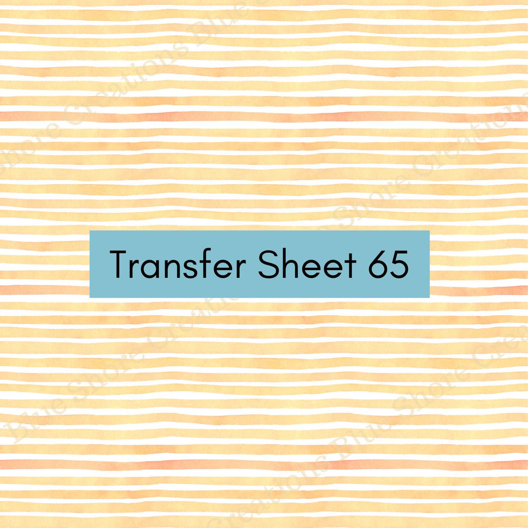 Transfer 64 | Bohemian Stripes | Polymer Clay Transfer Sheet