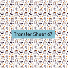 Load image into Gallery viewer, Transfer 67 | Ghosty Girls | Halloween | Fall Polymer Clay Transfer Sheet
