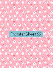 Load image into Gallery viewer, Transfer 69 | Pretty n&#39; Pink Ghosts | Halloween | Fall Polymer Clay Transfer Sheet
