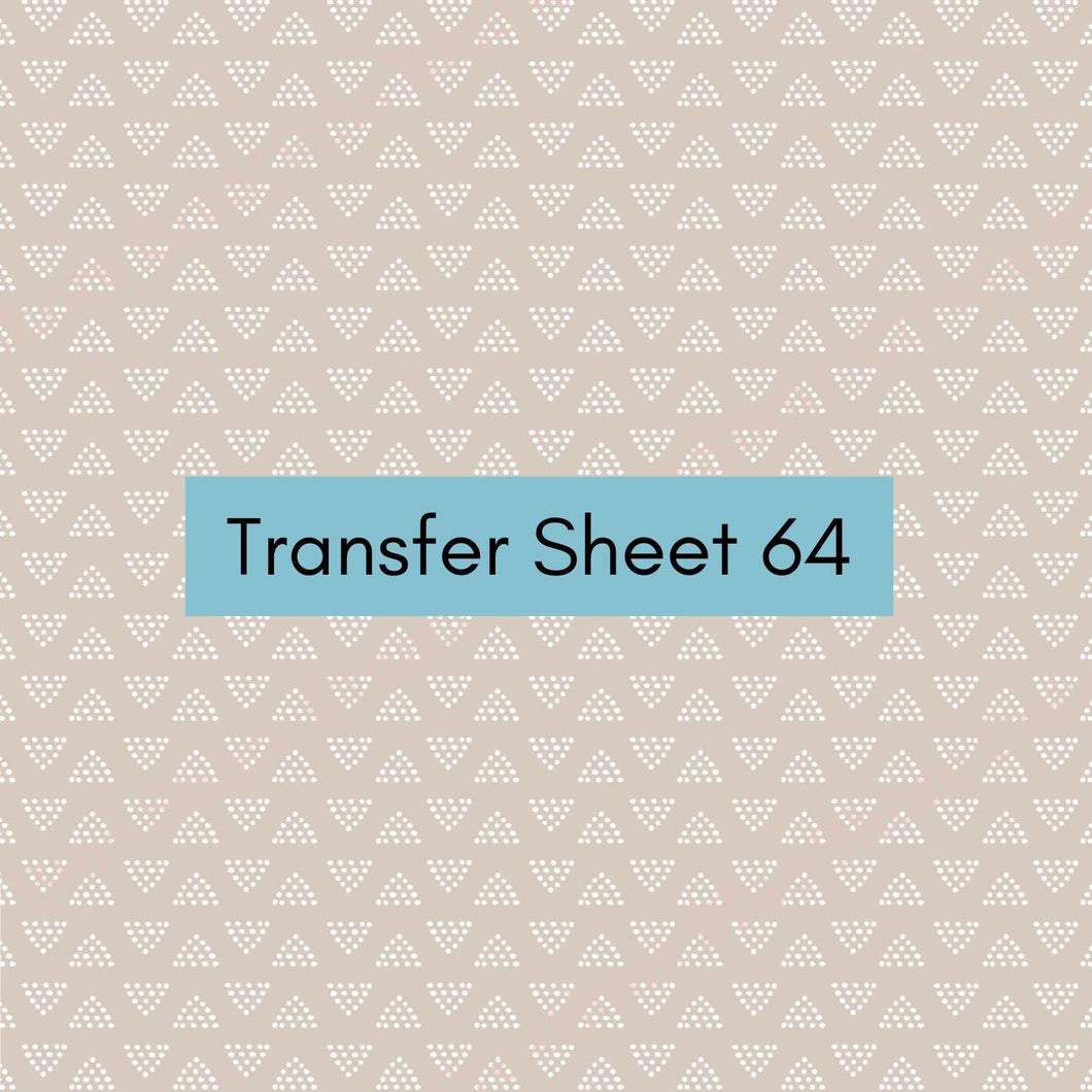 Transfer 64 | Triangle Dots | Polymer Clay Transfer Sheet