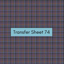 Load image into Gallery viewer, Transfer 74 | Witch&#39;s Brew Plaid | Halloween | Fall Polymer Clay Transfer Sheet

