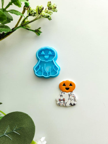 Ghostly Pumpkin | Halloween Polymer Clay Cutter
