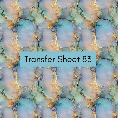 Transfer 83 | Faux Lavender Moon Quartz | Alcohol Ink | Fall Polymer Clay Transfer Sheet