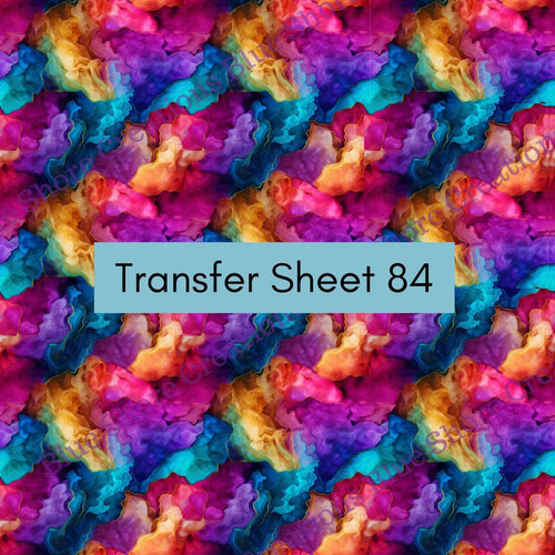 Transfer 84 | Rainbow Quartz | Alcohol Ink | Fall Polymer Clay Transfer Sheet